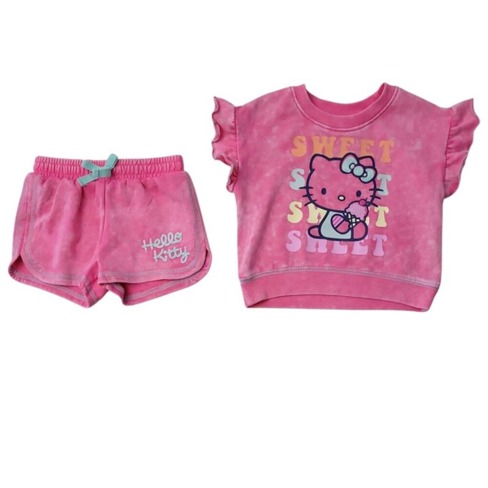 Character Toddler Girl's 2-Piece Bottom & T-Shirt Set - Hello Kitty